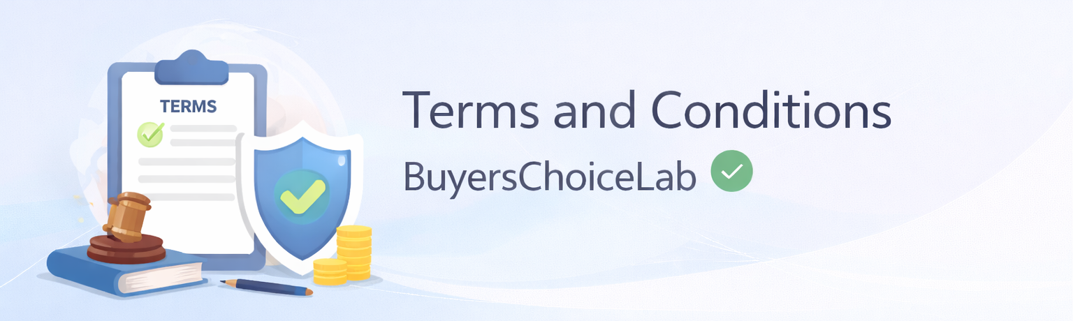 Terms and Conditions - BuyersChoiceLab